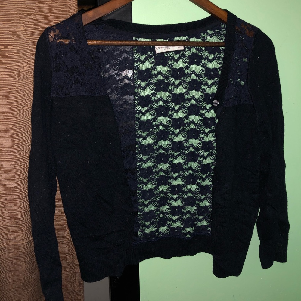 black lace cardigan